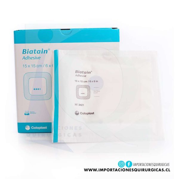 Aposito Biatain Espuma Adhesivo 15x15cm Coloplast