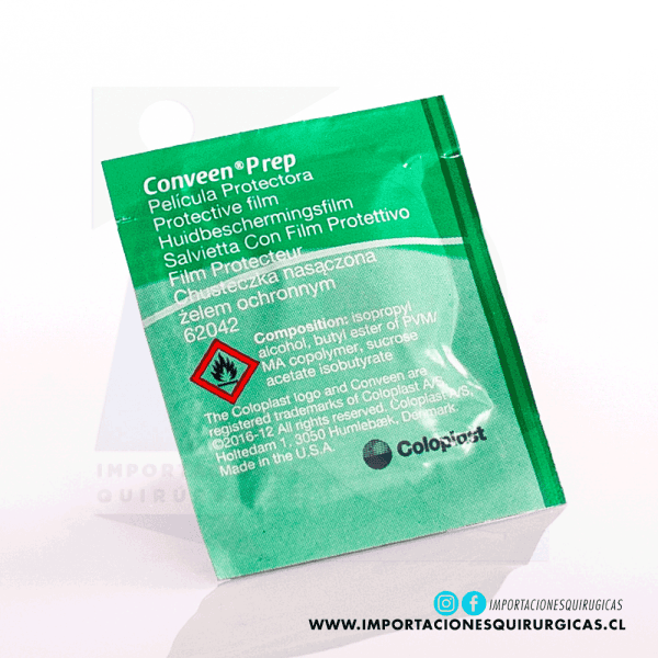 Toallita Protectora Conveen, encuentra esto y mucho más en Importaciones Quirúrgicas, IQ, todo lo que necesitas en insumos médicos y equipos quirúrgicos para las distintas áreas de Continencia, Herida, Oftalmología, Ostomía y Urología, disponible para todo Chile. Vendemos a las insitituciones más grandes del país. Somos los representantes oficiales de Coloplast en el país. Pide en línea y recibe en todo Chile.